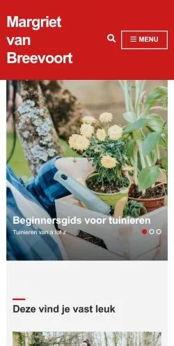 Anteprima del sito Margriet Van Breevoort, media di Paesi Bassi per articoli sponsorizzati