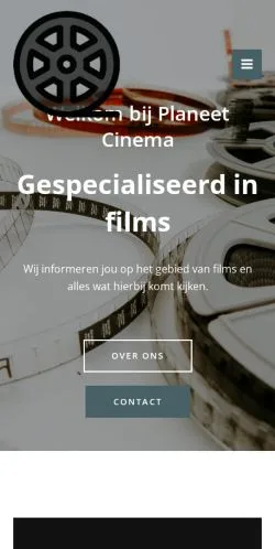 Podgląd witryny Planeet Cinema, medium z kraju Belgia do artykułów sponsorowanych