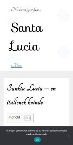 Anteprima del sito Sankta Lucia, media di Danimarca per articoli sponsorizzati