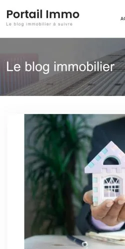 Anteprima del sito Portail Immo, media di Francia per articoli sponsorizzati