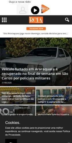 Anteprima del sito RCIA Araraquara, media di Brasile per articoli sponsorizzati