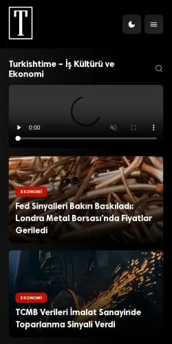 Preview of the Turkishtime website, a media outlet in Türkiye for sponsored articles