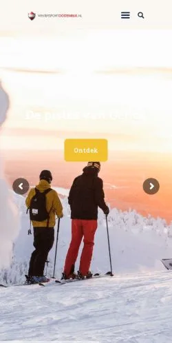Anteprima del sito Wintersport Oostenrijk, media di Paesi Bassi per articoli sponsorizzati