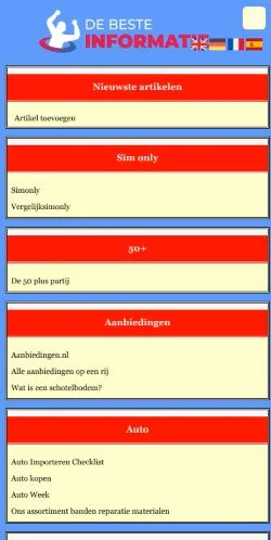 Anteprima del sito De-beste-informatie.nl, media di Paesi Bassi per articoli sponsorizzati