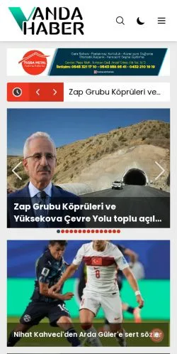 Anteprima del sito Vanda Haber, media di Turchia per articoli sponsorizzati
