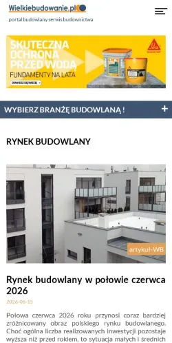 스폰서 기사용 폴란드 매체 Wielkiebudowanie 사이트 미리보기