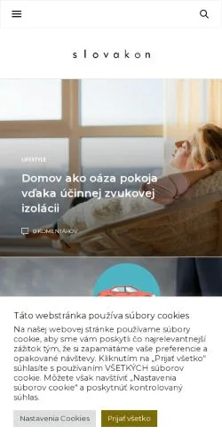 Anteprima del sito SlovakOn -, media di Slovacchia per articoli sponsorizzati
