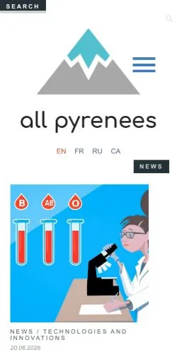 Anteprima del sito All PYRENEES, media di Stati Uniti per articoli sponsorizzati