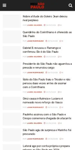 Podgląd witryny Meu São Paulo, medium z kraju Brazylia do artykułów sponsorowanych
