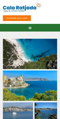 Podgląd witryny Cala Ratjada Mallorca, medium z kraju Holandia do artykułów sponsorowanych