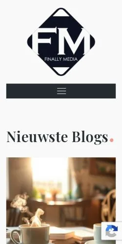 Preview of the Finallymedia website, a media outlet in Netherlands for sponsored articles