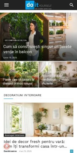 Anteprima del sito Idei Pentru Casa, media di Romania per articoli sponsorizzati