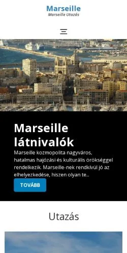 Anteprima del sito Marseille Utazás, media di Ungheria per articoli sponsorizzati