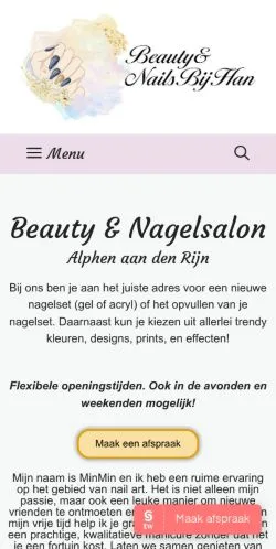 Podgląd witryny NagelStudio Beauty By Han, medium z kraju Holandia do artykułów sponsorowanych