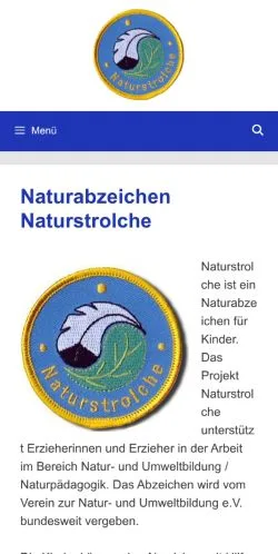 Vista previa del sitio Naturstrolche, medio de Alemania para artículos patrocinados