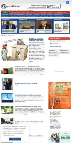 Anteprima del sito Panskliautas, media di Lituania per articoli sponsorizzati
