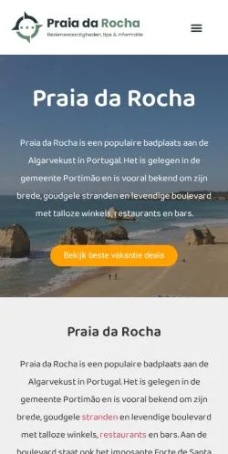 Anteprima del sito Praia Da Rocha, media di Paesi Bassi per articoli sponsorizzati