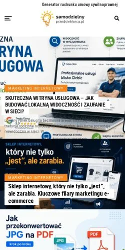 Anteprima del sito Samodzielny Przedsiębiorca, media di Polonia per articoli sponsorizzati