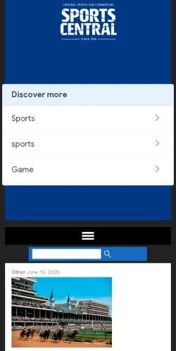 Anteprima del sito Sports Central, media di Stati Uniti per articoli sponsorizzati