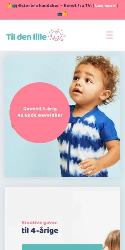 Podgląd witryny Til Den Lille, medium z kraju Dania do artykułów sponsorowanych