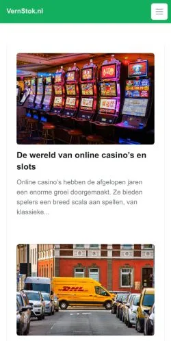 스폰서 기사용 네덜란드 매체 VernStok Startpagina 사이트 미리보기