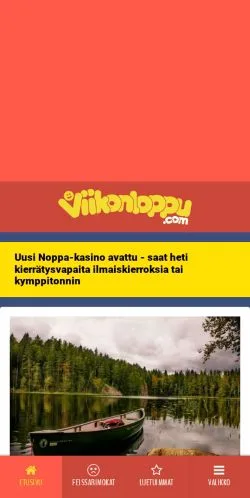 Anteprima del sito Viikonloppu, media di Finlandia per articoli sponsorizzati