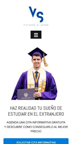 스폰서 기사용 미국 매체 Viviendo el Sueño 사이트 미리보기