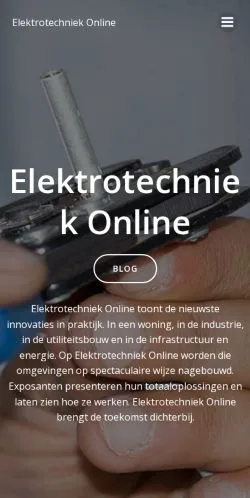 Anteprima del sito Elektrotechniek Online, media di Paesi Bassi per articoli sponsorizzati