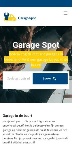 Podgląd witryny Garage Spot, medium z kraju Holandia do artykułów sponsorowanych