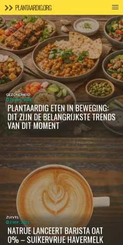 스폰서 기사용 네덜란드 매체 Plantaardig.org -Plantaardig.org 사이트 미리보기