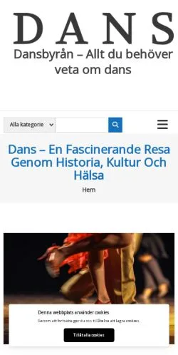 Podgląd witryny Dansbyrån, medium z kraju Szwecja do artykułów sponsorowanych
