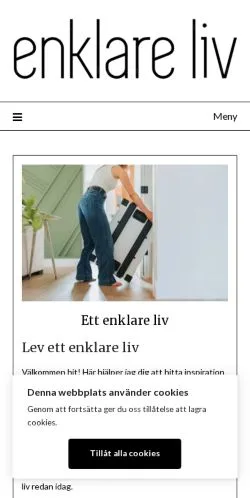 Podgląd witryny Ett Enklare Liv, medium z kraju Szwecja do artykułów sponsorowanych