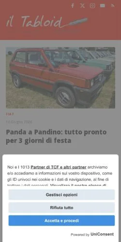 Anteprima del sito Il Tabloid Motori, media di Italia per articoli sponsorizzati