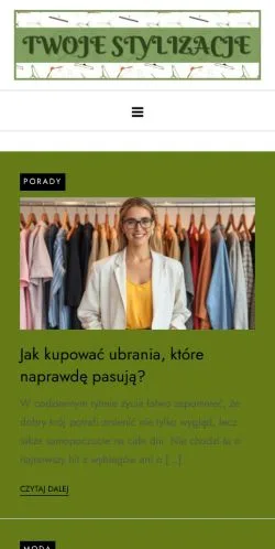 Podgląd witryny Twoje Stylizacje, medium z kraju Polska do artykułów sponsorowanych
