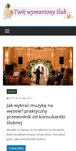 Podgląd witryny Twój Wymarzony Ślub, medium z kraju Polska do artykułów sponsorowanych