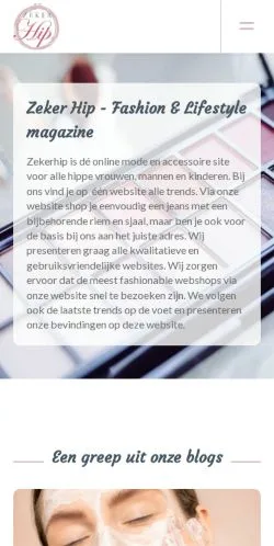 스폰서 기사용 네덜란드 매체 Zeker Hip 사이트 미리보기