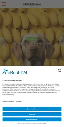 Anteprima del sito Hundestar, media di Germania per articoli sponsorizzati