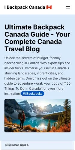 Forhåndsvisning af iBackpack Canada, medie fra USA til sponsorerede artikler