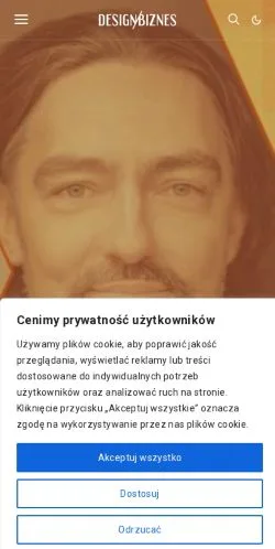 Anteprima del sito DesignBiznes, media di Polonia per articoli sponsorizzati