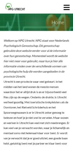 Podgląd witryny NPG Utrecht, medium z kraju Holandia do artykułów sponsorowanych