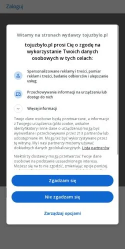 Podgląd witryny Tojuzbylo, medium z kraju Polska do artykułów sponsorowanych
