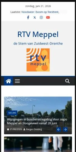 Podgląd witryny RTV Meppel, medium z kraju Holandia do artykułów sponsorowanych