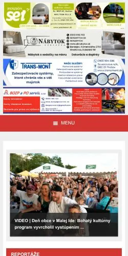 Podgląd witryny AHOJ.TV, medium z kraju Słowacja do artykułów sponsorowanych