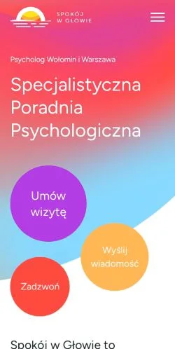 Podgląd witryny Spokój W Głowie, medium z kraju Polska do artykułów sponsorowanych