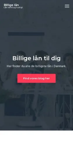 스폰서 기사용 덴마크 매체 Billige Lån 사이트 미리보기