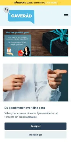 Anteprima del sito Gaveraad, media di Danimarca per articoli sponsorizzati