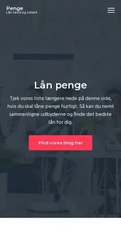 스폰서 기사용 덴마크 매체 Lån Penge Nu 사이트 미리보기