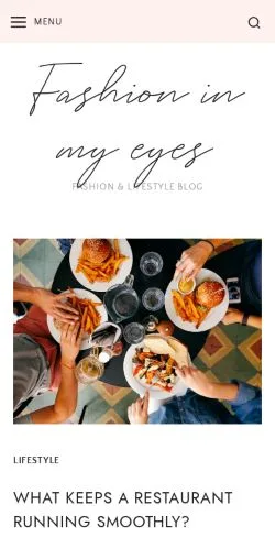 Anteprima del sito Fashion In My Eyes, media di Stati Uniti per articoli sponsorizzati