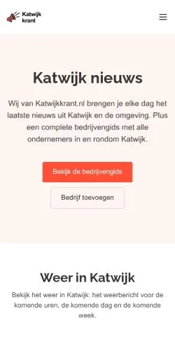 Podgląd witryny Katwijkkrant, medium z kraju Holandia do artykułów sponsorowanych