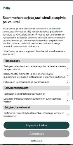 Forhåndsvisning av nettstedet Lestijoki, medium fra Finland for sponsede artikler
